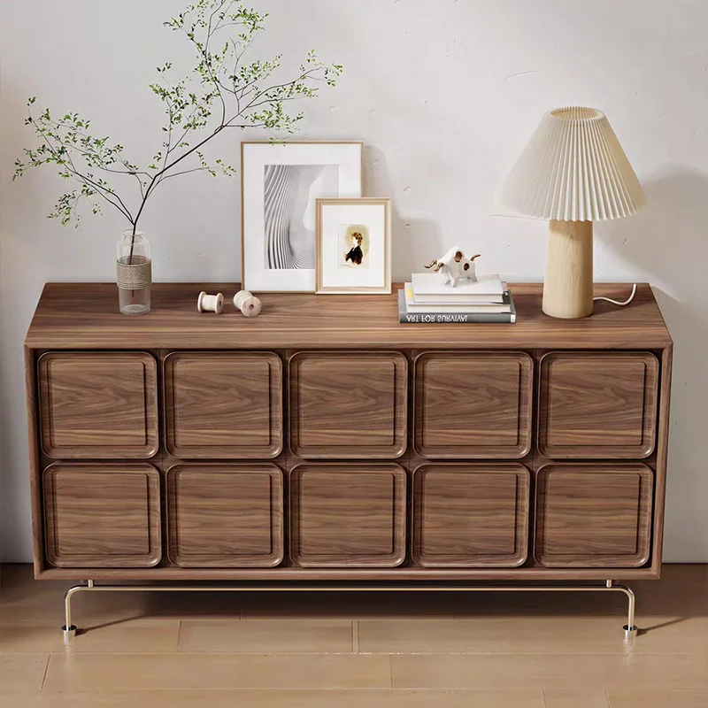 

Шкаф для хранения чая из черного ореха в гостиной, шкаф для хранения чая