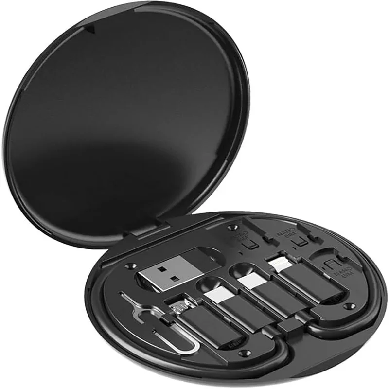 60W Multi USB Type C to C Charging Adapter Cable Kit USB C to for Lightning Conversion Set with USB a to Micro/Type C/Lighting