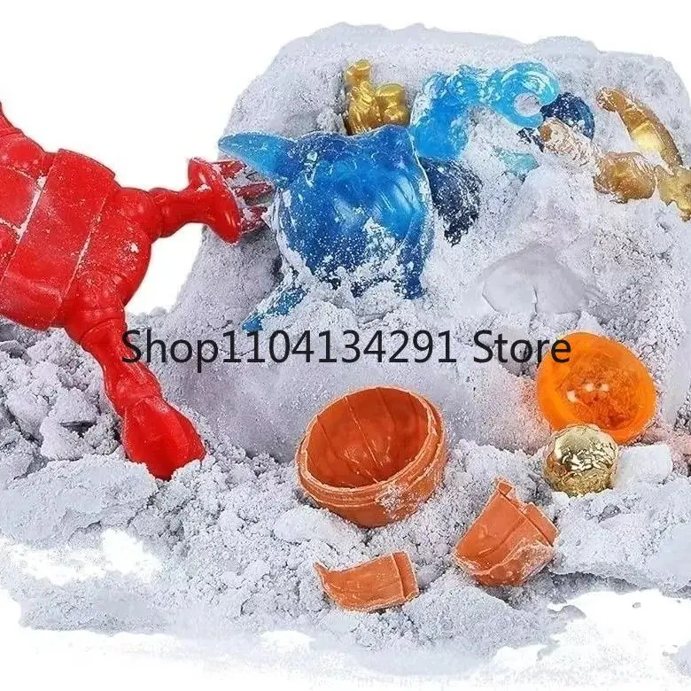 ของเล่นโมเดลฟิกเกอร์ไดโนเสาร์สัตว์ประหลาดของแฟรงเกนสไตน์ กล่องสุ่มเซอร์ไพรส์ขุดค้น รุ่น Original Treasure X Treasure Vampire