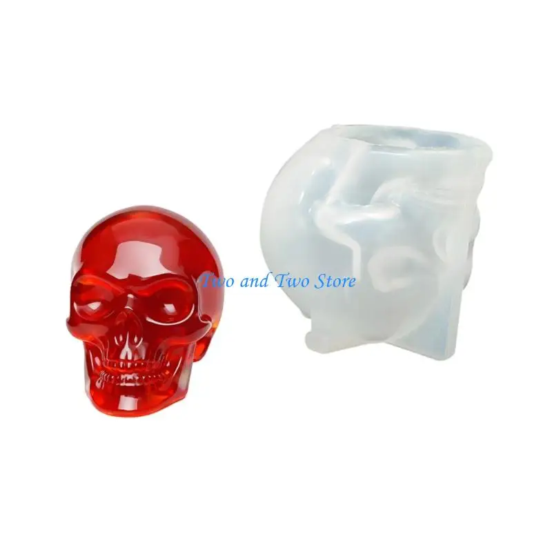 HX6F Detailed Craft Skull Silicone Mould For Resin Casting And Decorations