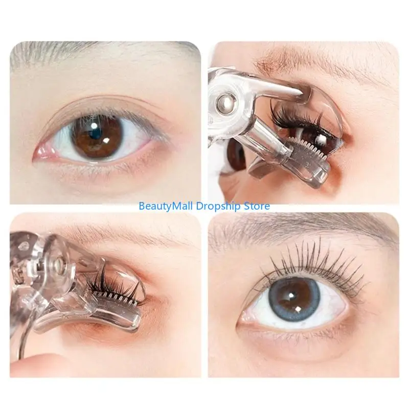 40JD 2x Wide-Angles Eyelash Curler Partial Eyelash Curlers Makeup Tool for Woman Girls