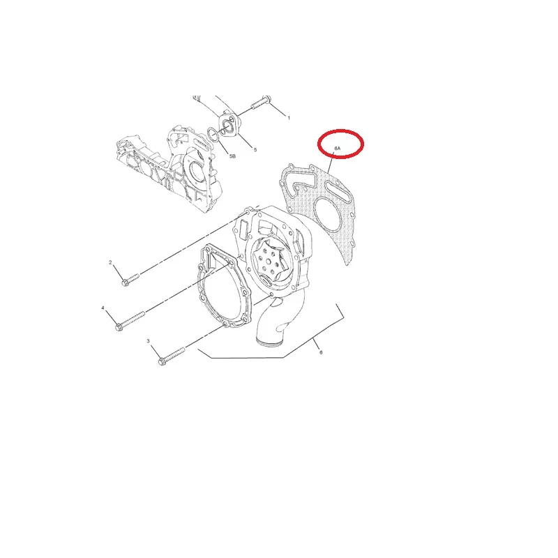 225-8019,GASKET PUMP WATER Caterpillar  BACKHOE LOADER 414E 416F2 416 420F2 428F2 424D 426 428 424 420 432F2 422F 434E 434F 422E