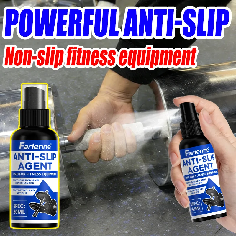 60ml Quick Drying Anti Slip Spray For Gym Weightlifting Barbell Badminton Racket Grip Enhancer