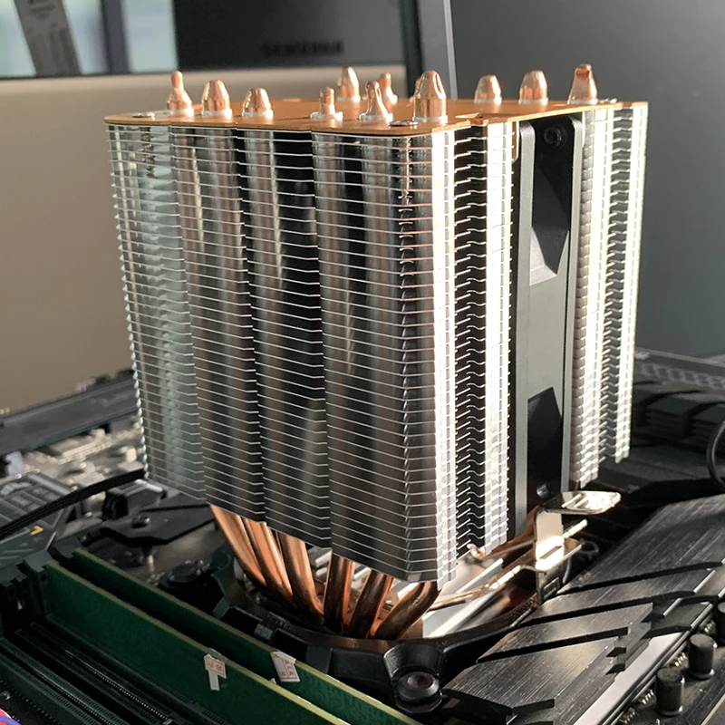 6 Heat Pipes CPU Air Cooler Lga2011 PC Tower Cooling Fan for Intel LGA 1700 1200 1150 1151 1155 X99 1366 AMD AM5 AM4 Ventilador image 3