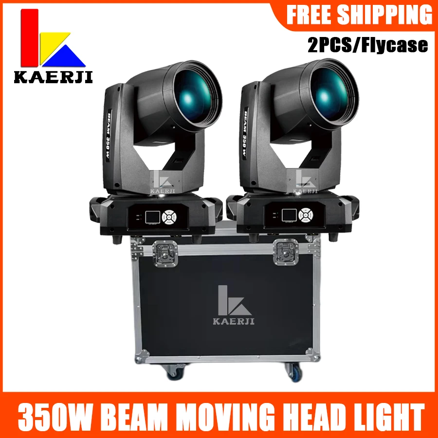 

2Pcs 350w Beam 17R Moving Head Light With Flycase Stage DJ Club Lighting Event Beam DMX512 For Party Disco Club Wedding Concert