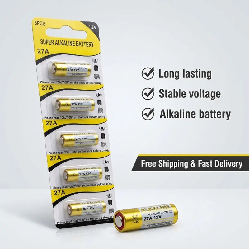 

High Performance 12V 23A 27A Battery L828 K27A Alkaline Battery for Doorbell Remote Control Alarm System Garage Door Opener
