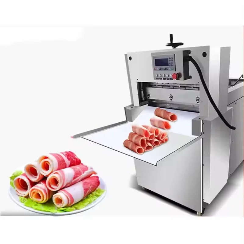 

Gold Seller Manufacturers Wholesale Fully Automatic Stainless Steel Meat Slicer with Motor 220V for Meat Pie