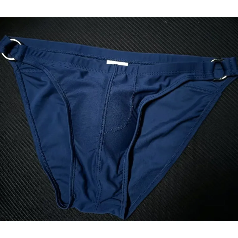 2026real shot warehouse real shot men's fashion stitching briefs Japanese show beach swimming trunks close-fitting briefs UXH026