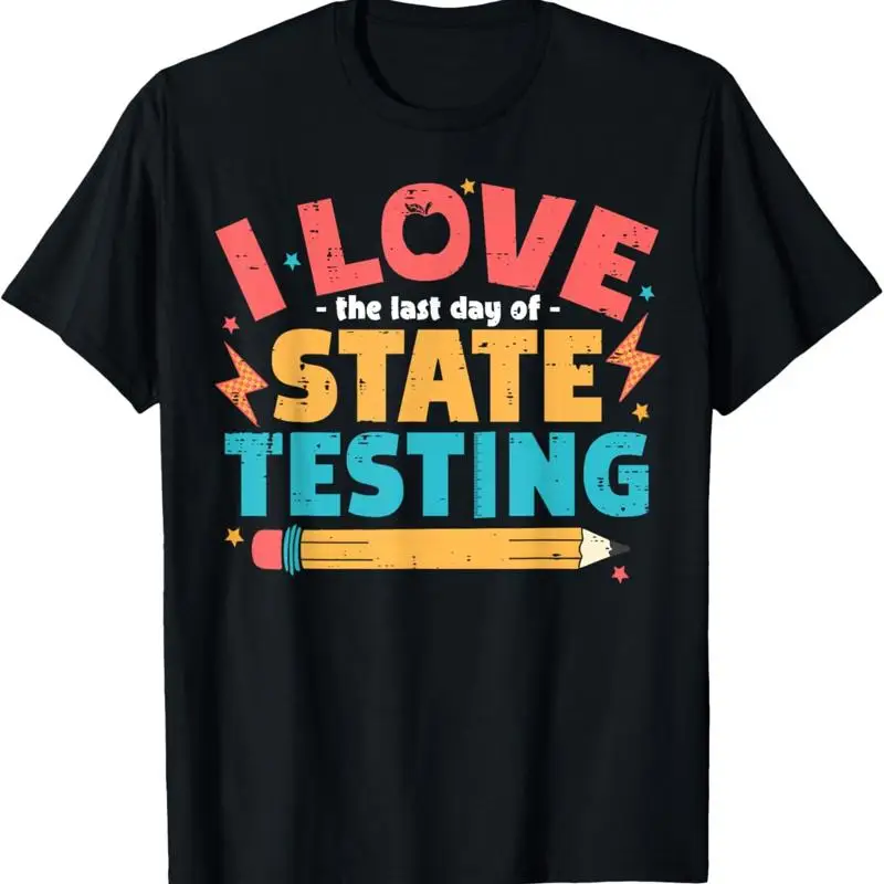 

Футболка «Я люблю последний день государственного тестирования» с забавными учителями и студентами
