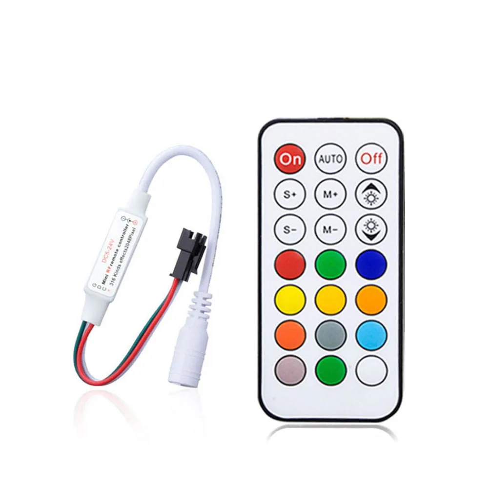 Led Strip Light WS2812B WS2811 SK6812 RGB Led Controller;14keys RF Wireless Remote Controller DC5-24V