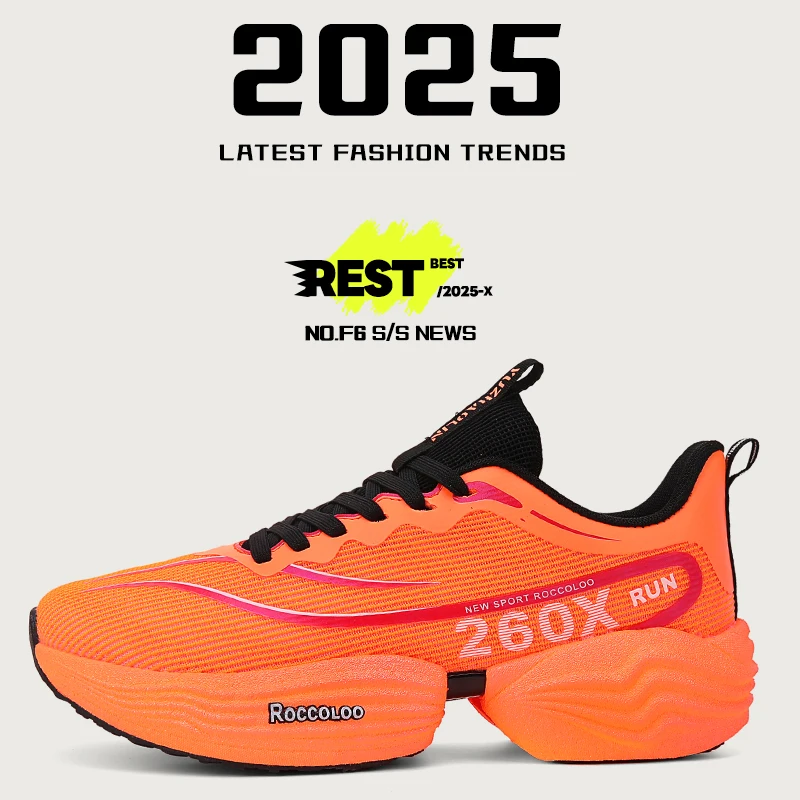 Running Shoes Carbon Board Speciality Marathon Men Sports Breathable Lightweight Women\'s Comfortable Athletic Nonskid Sneakers
