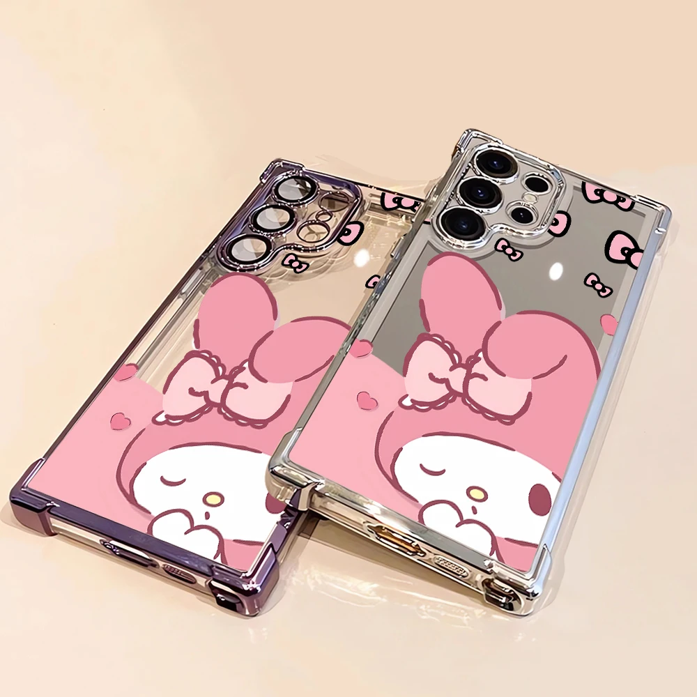 Coque souple de dessin animé My Melody, étui souple pour Samsung Galaxy S23 S25 Ultra S20 FE S24 s24fe S25 Plus S22 Ultra s24ultra S21FE