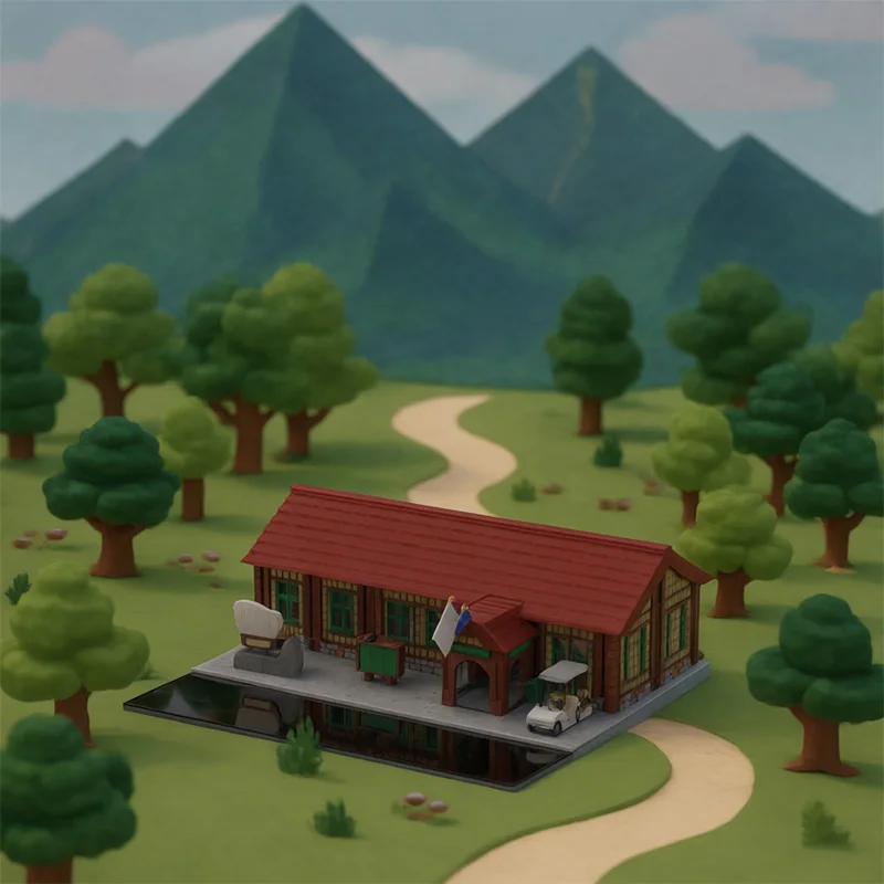 4561 PCS Modular Building National Park Ranger Station MOC Customize Modular Building Block Popular DIY Boys Toy Christmas Gift