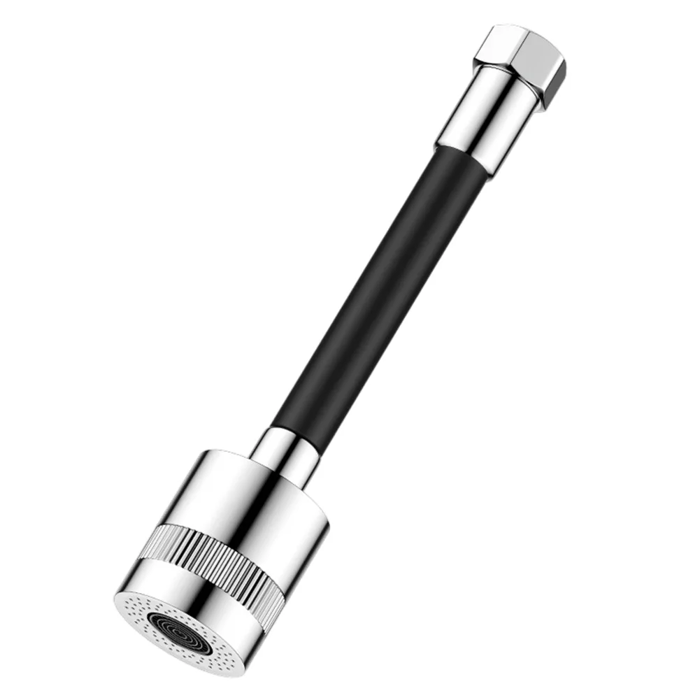 Rotatable Kitchen Faucet Extension Accessory 20cm with Adapter Stainless Steel ABS Copper Fits Most Common Faucets