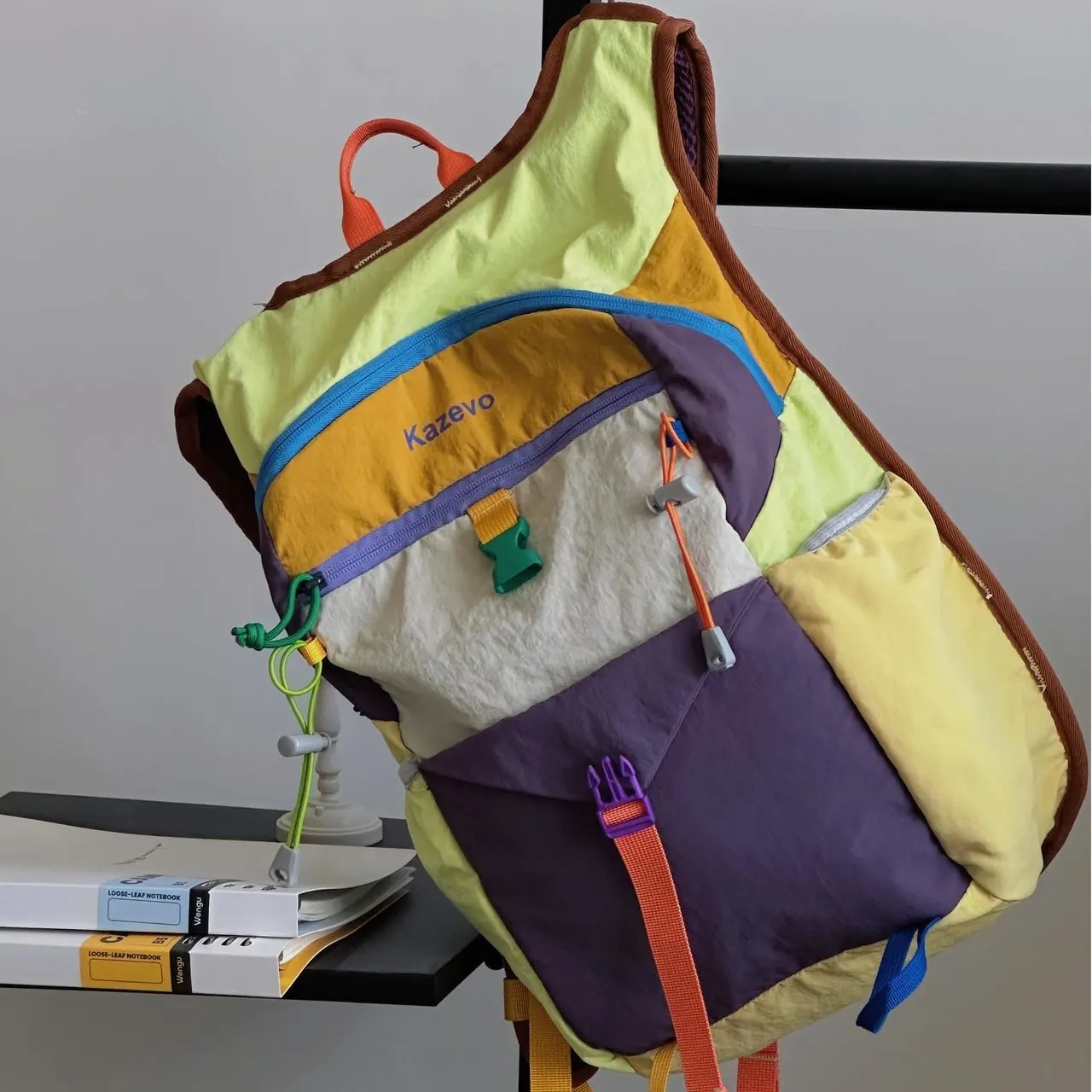 다채로운 도파민 야외 스포츠 가방 여성용 대용량 경량 캐주얼 여행 학교 가방