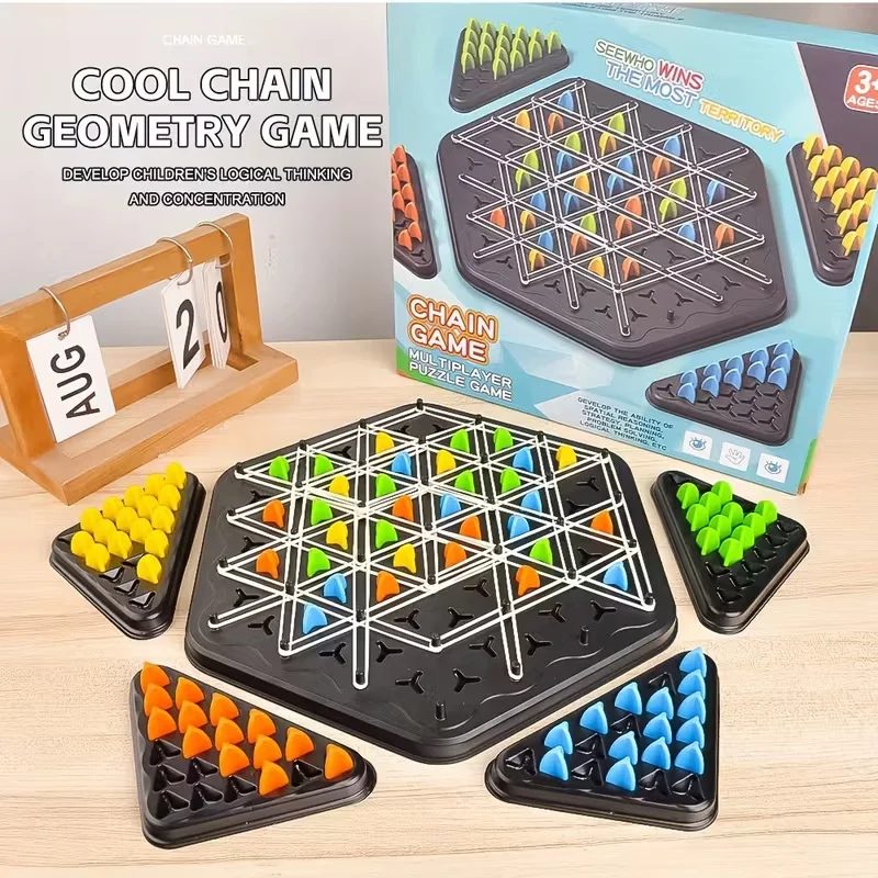 

Веселая настольная игра-головоломка «Треугольники» для семейных вечеринок — развивающая логическое мышление многопользовательская настольная игра-головоломка