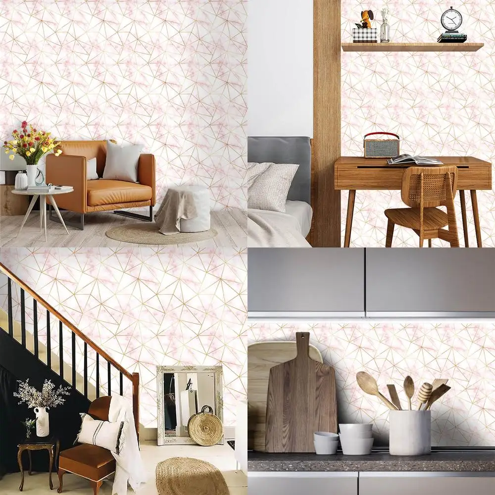 خلفية PVC مخصصة الحديثة الحد الأدنى متجمد ذاتية اللصق الجدار ملصق لغرفة النوم ديكور المنزل تجديد لصق #1