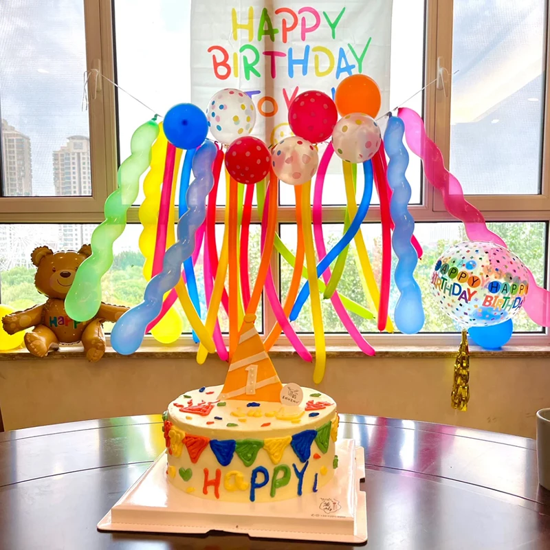 20/50Pcs Mehrfarbige Spirale Lange Ballon Schraube Twisted Latex Ballon Für Kinder Geburtstag Hochzeit Party Decor Globos Spielzeug baby Dusche – Detail 5