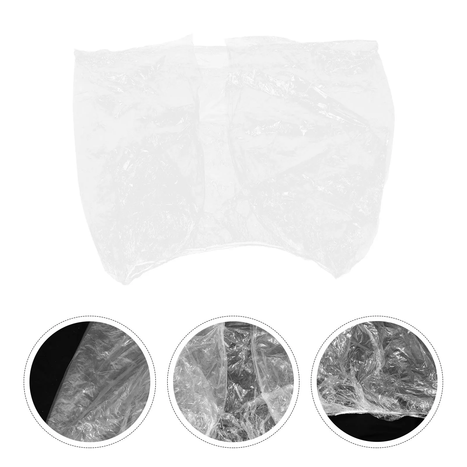 

4pcs Motorcycle Cover Transparent Waterproof Bike Protective Cover For Outdoor Indoor All Weather Disposable Lightweight
