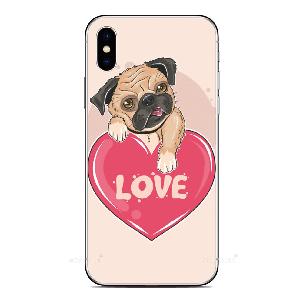 Pug Puppy Dog Cover For TCL 505 502 501 50 XE 10 20 Pro 30 SE 40 XL LE 4G Nxtpaper 5G K11 403 306 305 405 406s 408 Phone Case