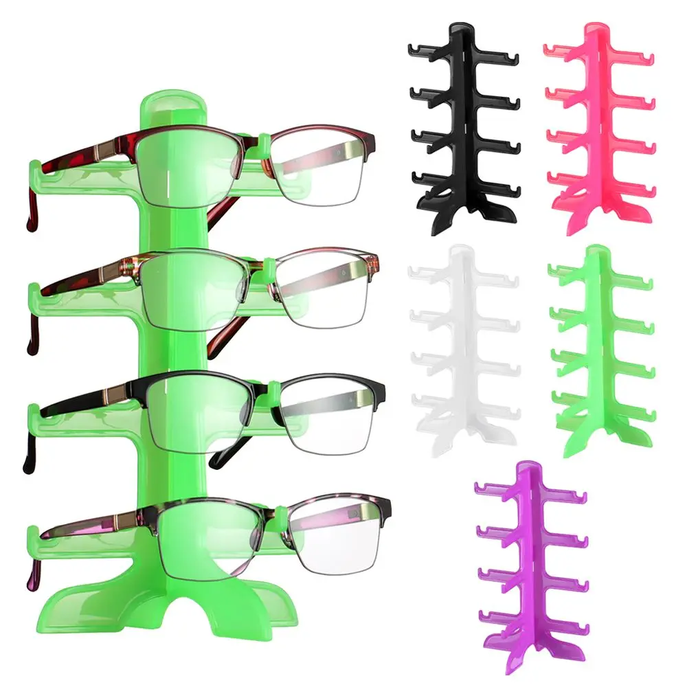 Counter Top Plastic Space Saving Shelf Glasses Shelf Holder Sunglasses Storage Rack Exhibition Frame Eyeglasses Display Stands