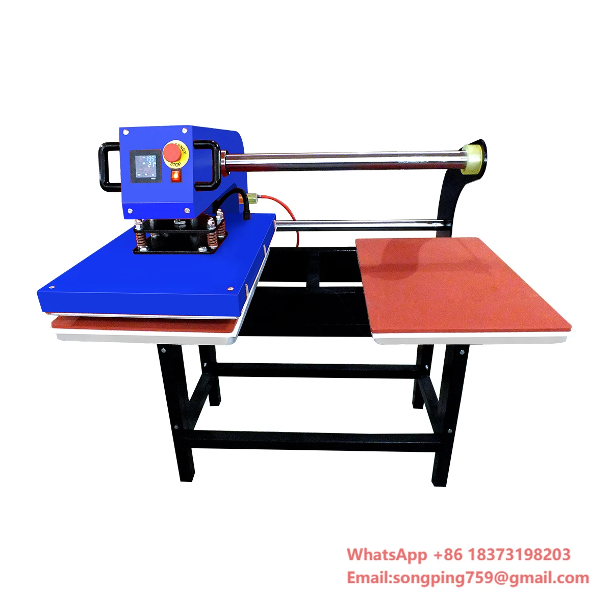 

XY-043 Лидер продаж 60*80 см пневматический двойной станций большой формат термопресс машина печатная машина для футболок