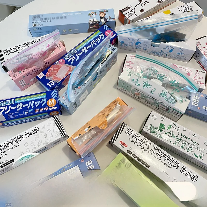 食品グレードの鮮度保持バッグ-ダブルリム-セルフシール-キッチン収納-冷凍庫-冷蔵庫-密封可能バッグ-家庭用