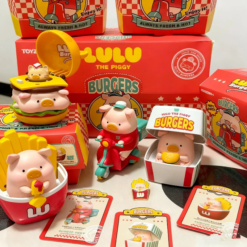 

Консервированная свинья Лулу, поросенок, гамбургеров, срочная доставка, подвижная серия, слепая коробка, коллекционная кукла, орнамент, забавные игрушки, загадочная коробка, подарок