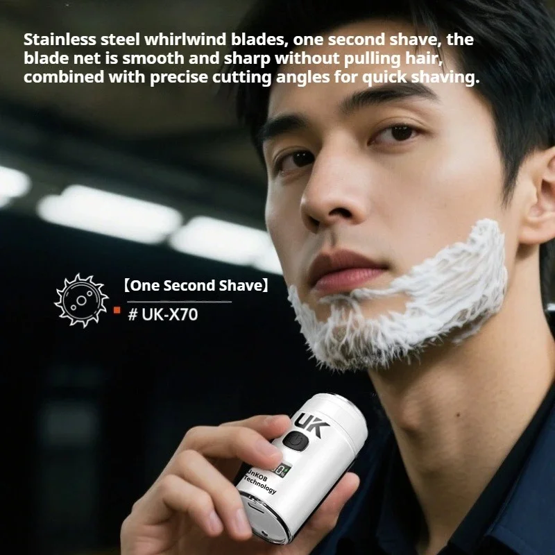 Portable Men Electric Shaver Home Rechargeable Led Digital Display Electric Shaver Waterproof Mini Beard Trimmer Tool Daily Use