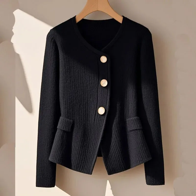 

Ladies Knitwear Knit Cardigan Women's Sweater New Long Sleeve Spring Autumn V-neck Knitted Coat Top Woman Lady Sweater Jacket
