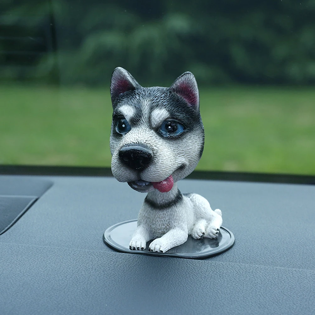 

Nodding Dog Cute Cartoon Car Ornament Shaking Head Decor For Car Interior Accessories Small Portable Animal Decoration