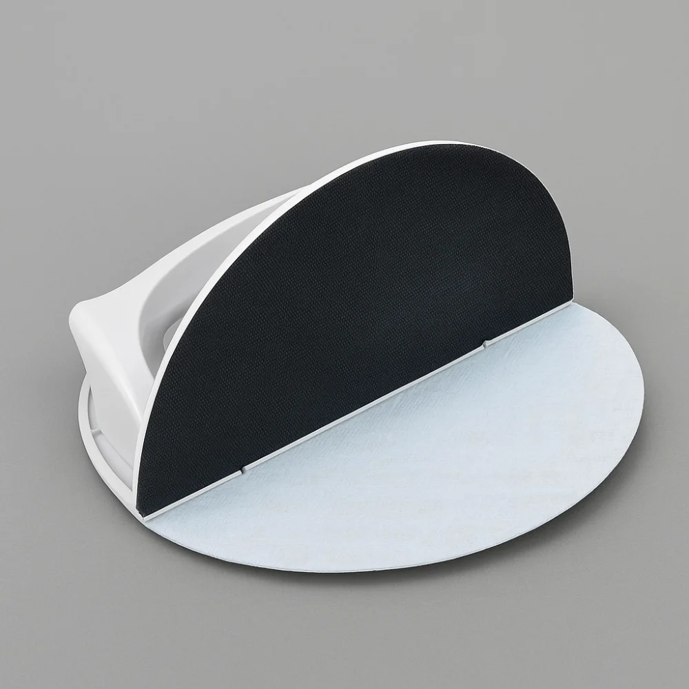 Self-Adhesive Semi Circular Angle Sanding Tool Plastic Durable Grinding Tool Reusable Multifunctional Sanding Sandpaper