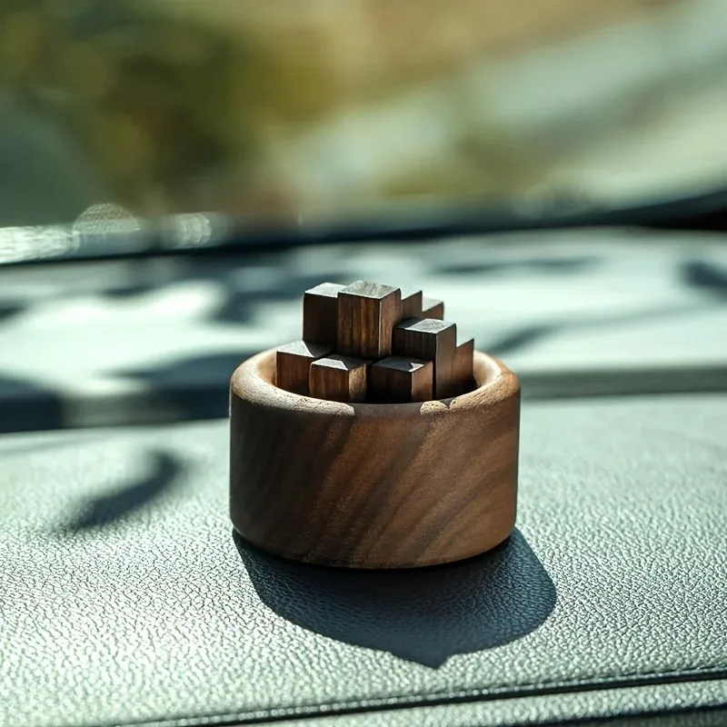 NB Creative Wooden Aromatherapy Diffuser with Essential Oil Container Home Decorative Stick Dispenser for Relaxing Atmosphere