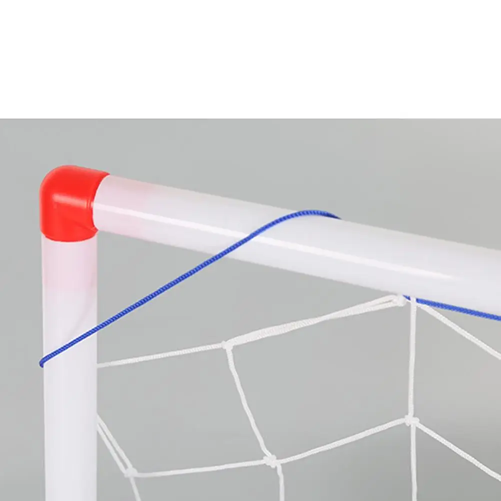 مجموعة واحدة من أهداف كرة القدم للأطفال، مجموعة لعب صغيرة الحجم، سهلة التجميع، هدف كرة القدم للأطفال، مضخة هواء متضمنة