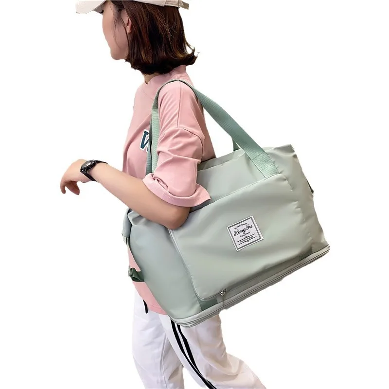 

Спортивная большая сумка с несколькими отделениями и разделением для влажной и сухой уборки, складной мяч для йоги, пляжная сумка, дорожный рюкзак для плавания