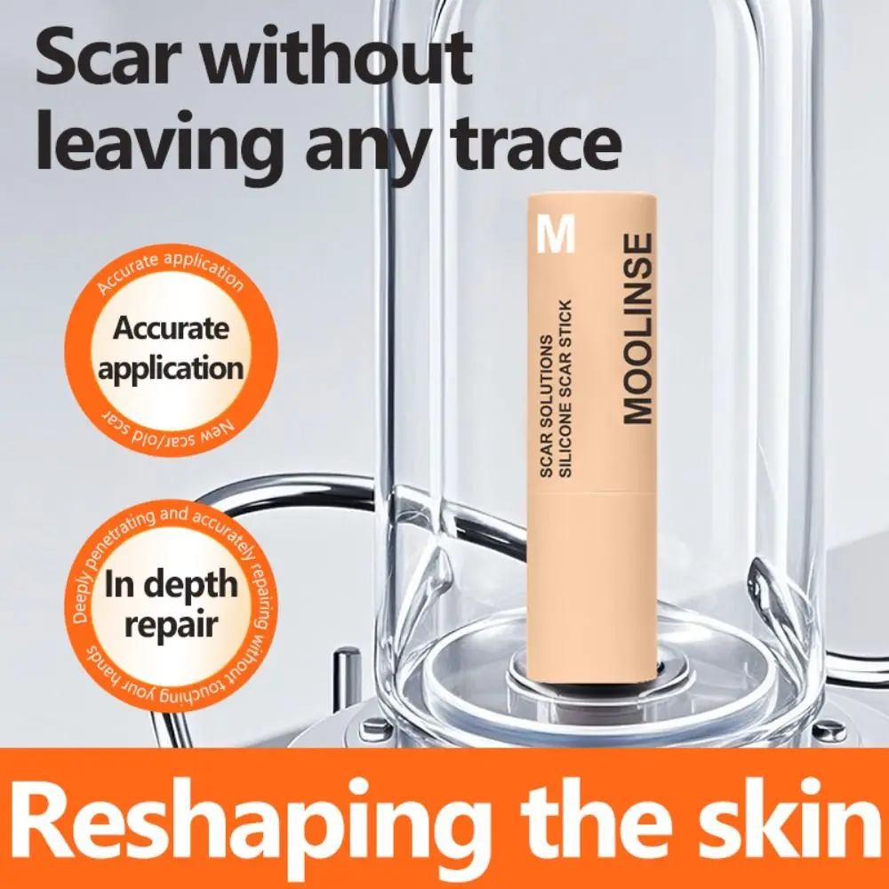 60% Silicone Silicone Scar Stick Thick Solid Velvety Film Scar Treatment Stick Vitamin E Infused Centella Asiatica Extracts