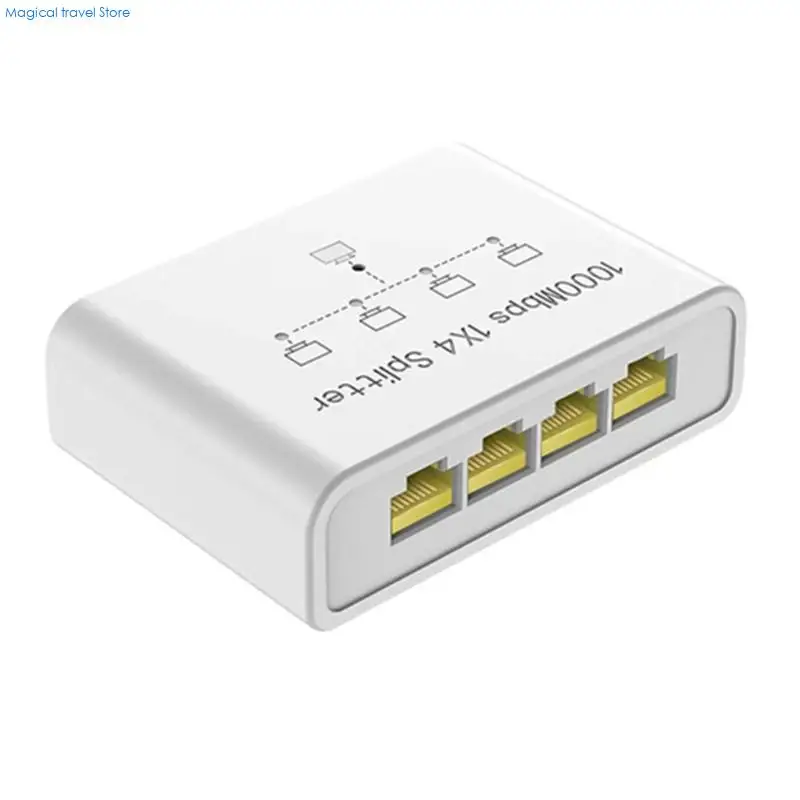 

N2UB 5-портовые коммутаторы Gigabit Ethernet с сетевым портом RJ45 и адаптером питания Type C от 1 до 4 Gigabit Ethernet для