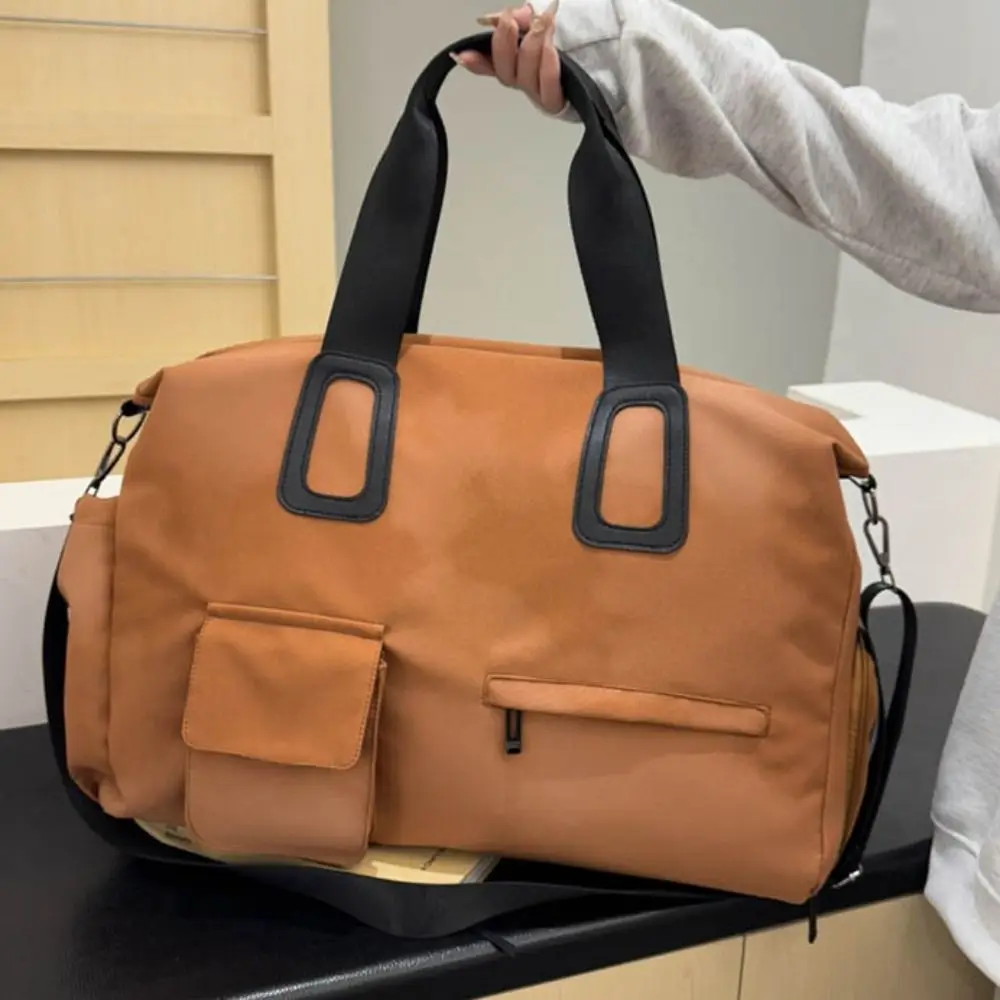 

С отделением для сухого и влажного путешествия, дорожная сумка для ручной клади, большая вместительная сумка для багажа, отделение для обуви, сплошной цвет