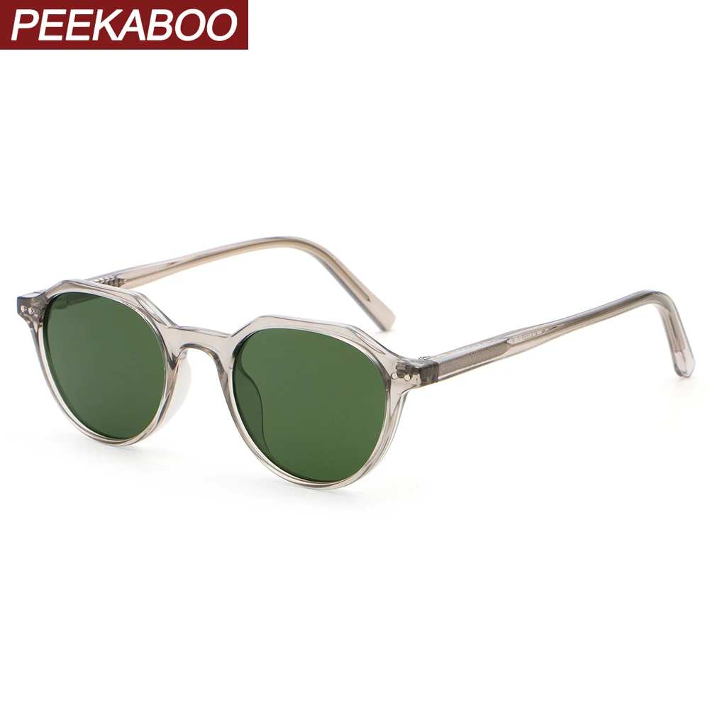 

Peekaboo brown green fashion sunglasses uv400 driving male sun glasses for women female summer accessories unisex 2025 gift