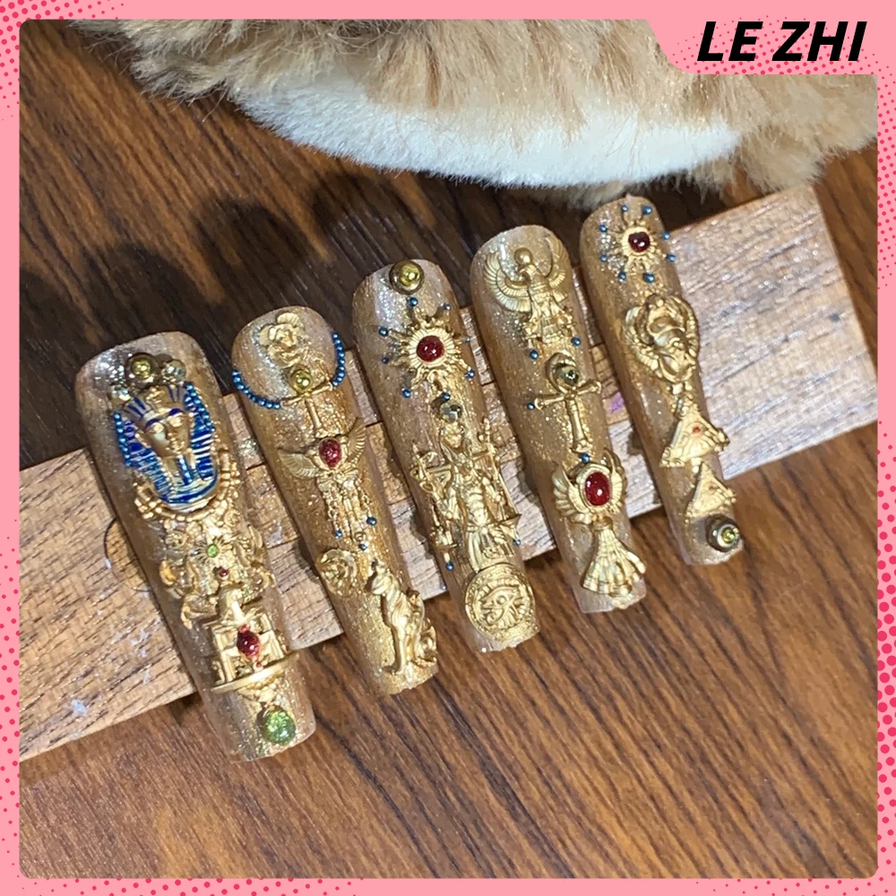 1 Uds. Vintage estilo egipcio  - Nail Art Vintage reseña y precio