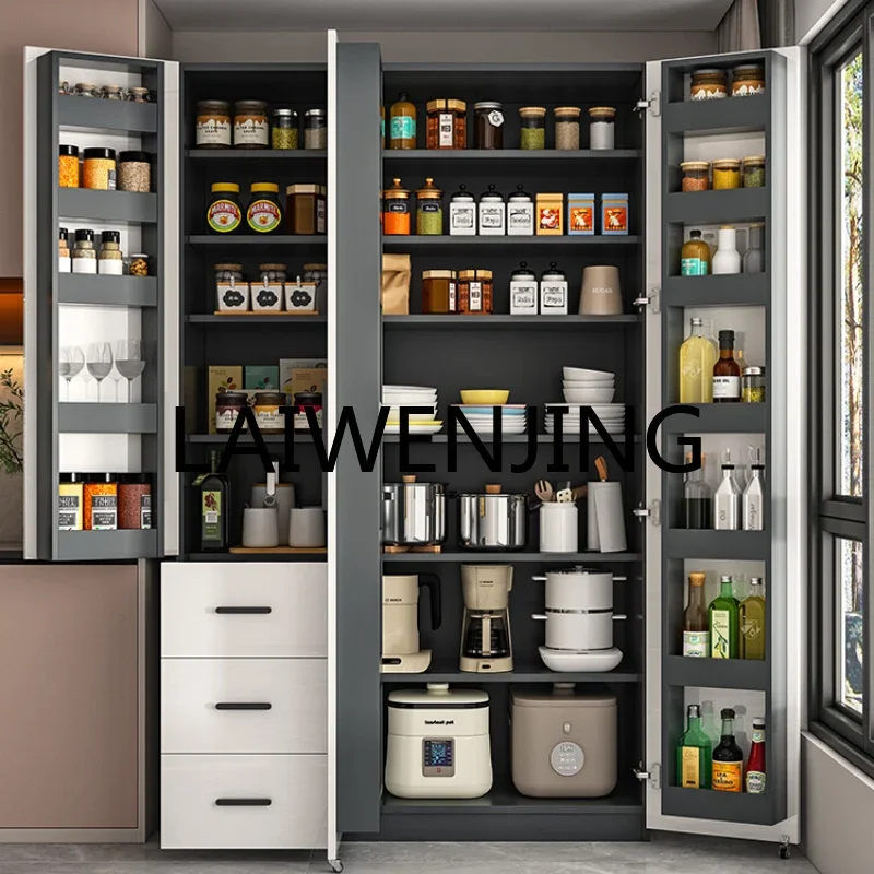 

Customized solid wood meal side against the wall Wine cabinet Household snacks Kitchen Refrigerator door Storage locker