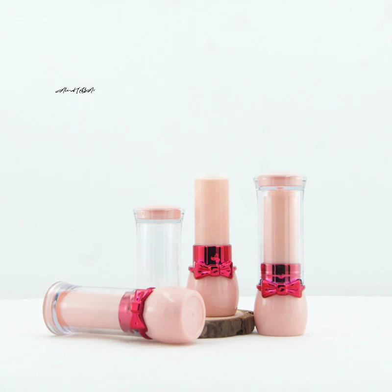 

1/2 Pcs Cute Bow Empty Lip Balm Tubes Lipstick Storage Container Bottle Empty Containers Lip Gloss Travel Makeup Packaging