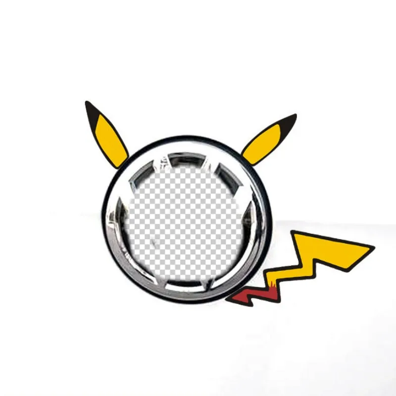 Pokemon Pikachu Anime Cute Lovely Decals Car Stickers For Fuel Tank Cap Window Trunk Bumper Motorcycles Auto Tuning
