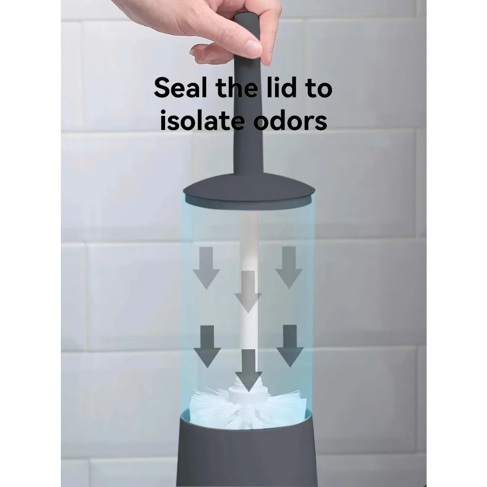 2026 NEW Plastic Toilet Brush With Standing Base Long Handle Toilet Cleaning Brush For WC Bathroom Accessories Cleaning Tools