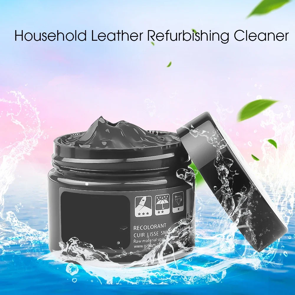 Leather Repair Kit Recoloring Balm No Heat Liquid Skin for Car Seat Sofa Shoes Bags Jacket Scratch Crack Rips Fixer 50ml Cream
