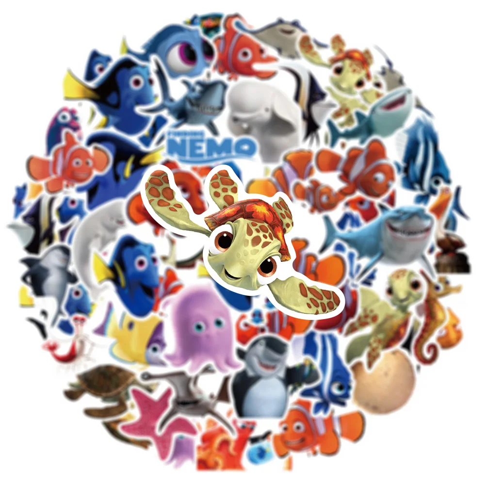 10/30/50pcs Disney Movie Finding Nemo Stickers Cute Anime Clownfish Decals DIY Phone Laptop Stationery Cartoon Graffiti Sticker