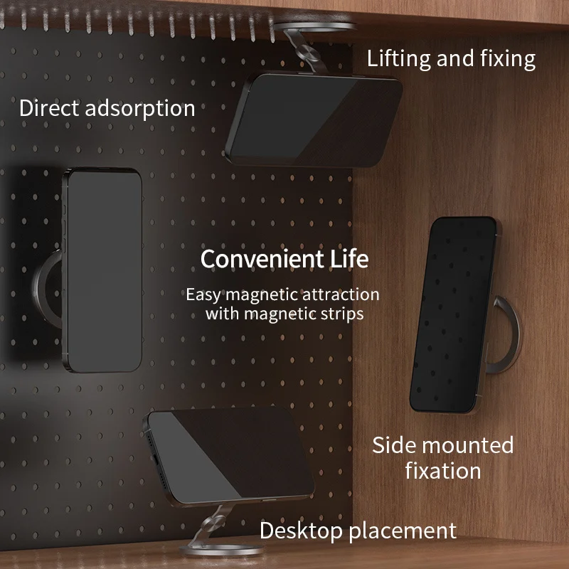 For MagSafe Phone Grip 3-in-1 Magnetic Finger Ring Holder Double-Sided Magnetic Phone Stand For iPhone 17 16 15 14 13 12 Series - Image 6