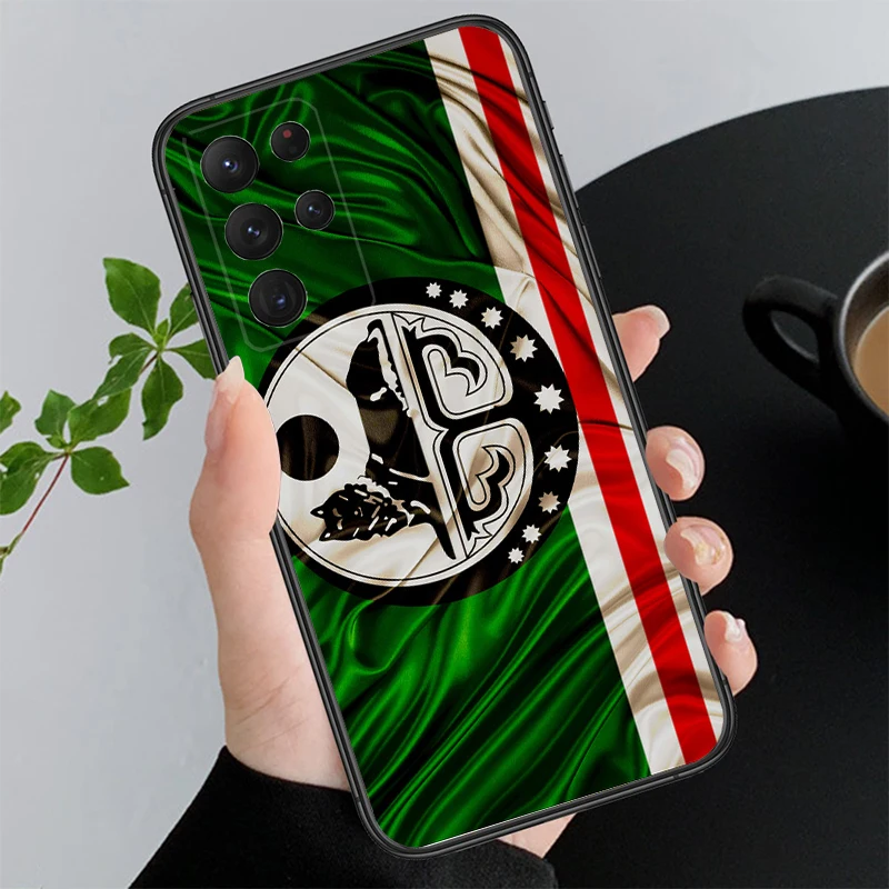 Chechnya Chechen Flag Phone Case For Samsung A35 A55 A54 A15 A25 A05s A05 A22 A24 A52 A33 A34 M34 M14 M54 M23