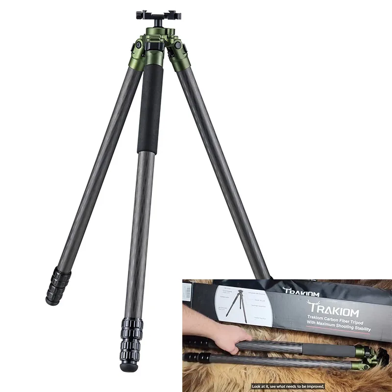 

Carbon Fiber Stick Hunting Compatible with Picatinny 360° Tilt Swivel Bubble LevelAdjustable Height Lightweight Rest Ali SNET