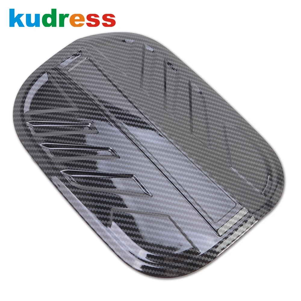 For Hyundai Santa Fe 2019 2020 2021 Carbon Fiber Car Fuel Tank Cover Gas Oil Gasoline Tank Cover Trim Sticker Accessories